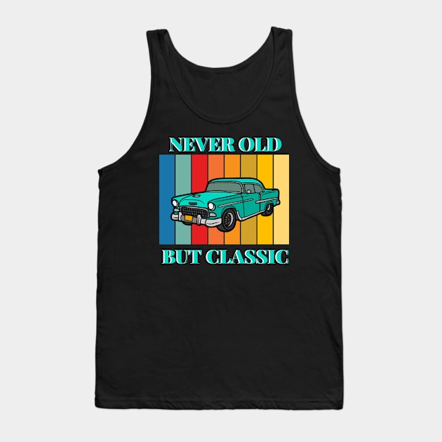 Vintage Car  Design Tank Top by TASKARAINK